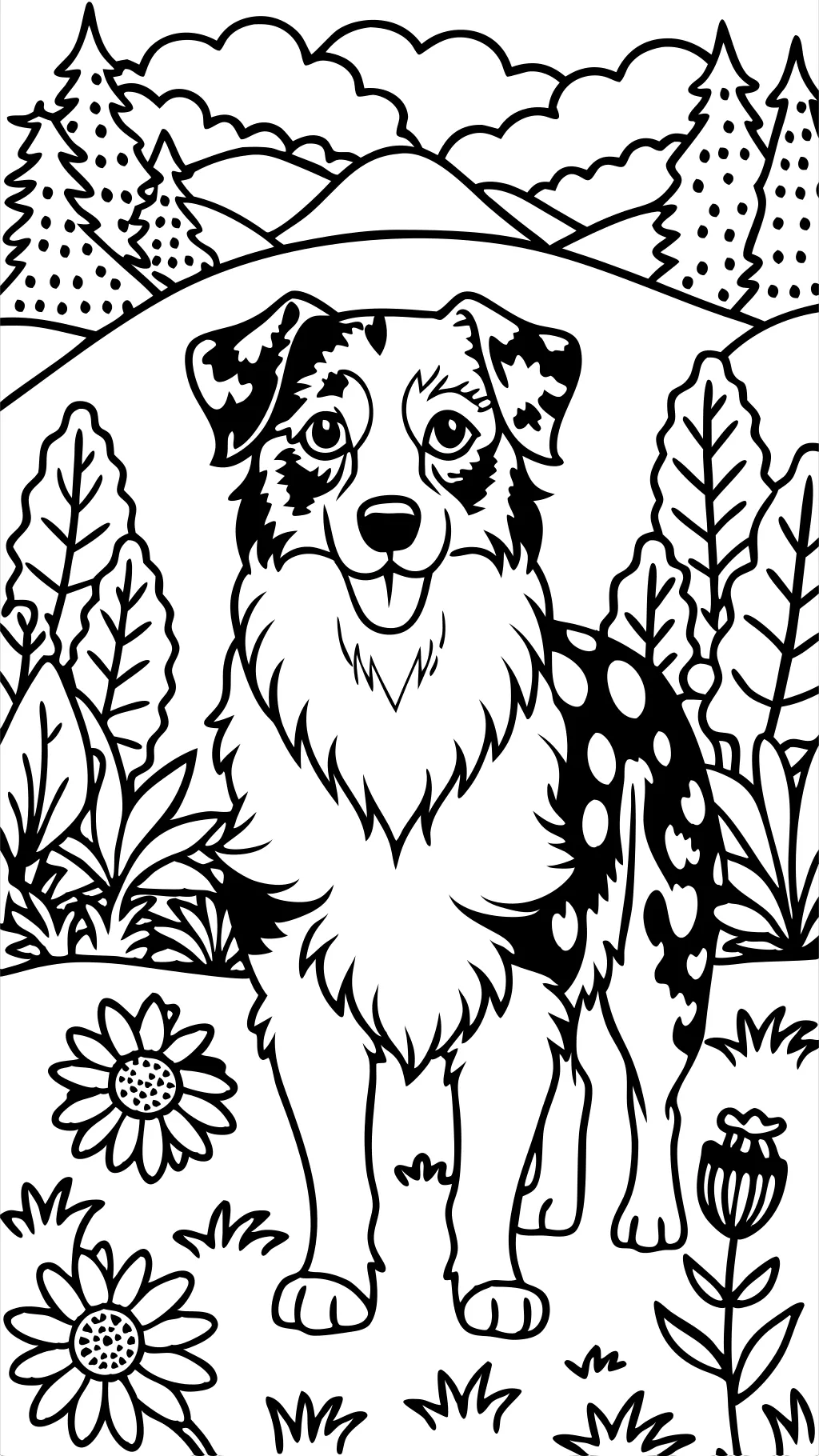 australian shepherd coloring pages